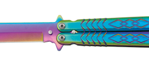 ΣΟΥΓΙΑΣ ALBAINOX, BT Rainbow balisong 10.3cm, 02193