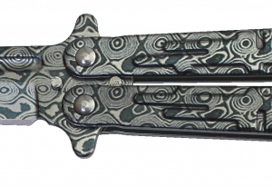 ΣΟΥΓΙΑΣ Albainox damascus balisong knife.Bl 10.1