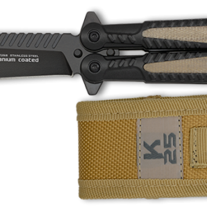 ΣΟΥΓΙΑΣ K25, BT, mikarta insertion balisong, 02258