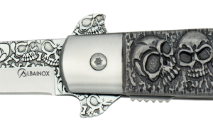 ΣΟΥΓΙΑΣ Albainox skulls penknife. Blade 9.4 cm, 08283