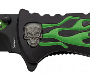 ΣΟΥΓΙΑΣ ALBAINOX, Green aluminium penknife. Saw, blade 8.5cm, 18914
