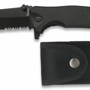 ΣΟΥΓΙΑΣ ALBAINOX, black penknife. Serration. Bl, 19800