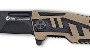 ΣΟΥΓΙΑΣ K25, G10 black-coyote tactical penknife, 25005