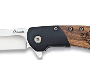 ΣΟΥΓΙΑΣ ALBAINOX, zebra wood pocket knife, 6.7cm, Πέρδικες, 25054GR611