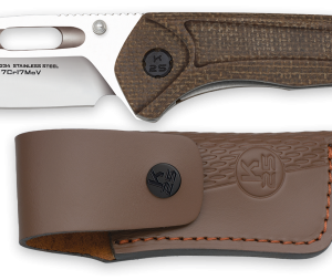 Σουγιάς K25 caramel micarta pocket knife, 25234