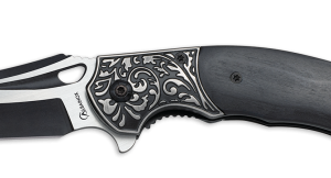 ΣΟΥΓΙΑΣ ALBAINOX, black stamina penknife. Ornated, 25363