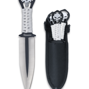 ΜΑΧΑΙΡΙ ALBAINOX Set 3 Skull throwers. Blade 9.5 cm, 32453