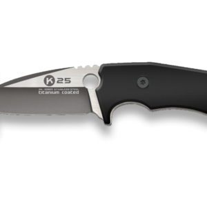 ΜΑΧΑΙΡΙ K25 black G10 knife. Blade: 7 cm, 32602