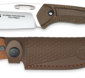 ΜΑΧΑΙΡΙ K25 caramel micarta knife. Blade 11 cm, 32820
