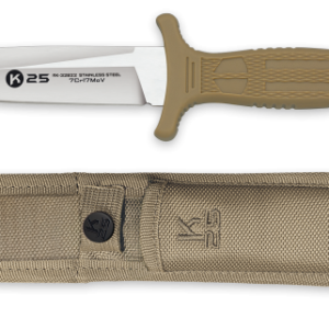 ΜΑΧΑΙΡΙ K25 TAN boot knife. CNC. Sheath, 32822