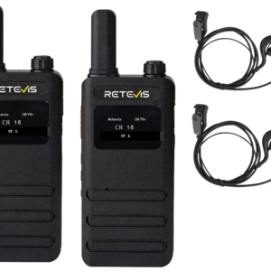 ΠΟΜΠΟΔΕΚΤΗΣ RETEVIS B63S, PMR16 + 2x G-Hook earpiece C9239A, Black