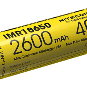 ΜΠΑΤΑΡΙΑ NITECORE 18650 / 2600mah / IMR 40A FlatTop (Ζεύγος)