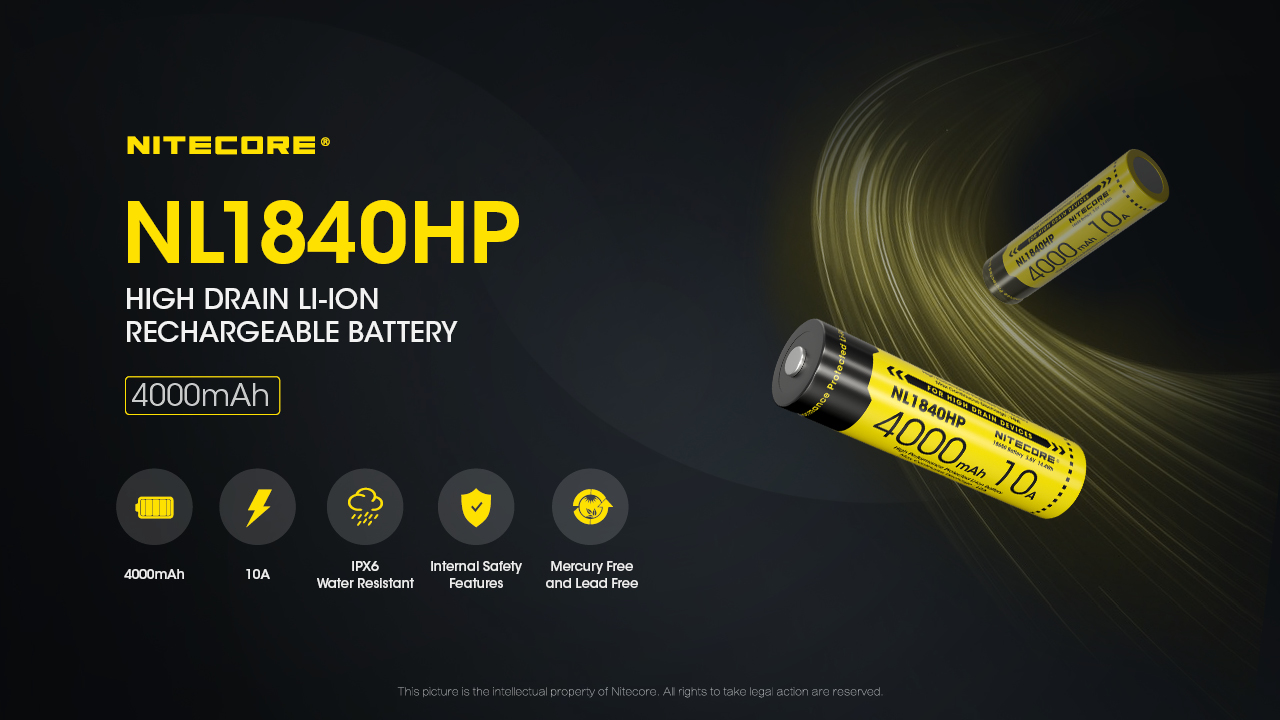 ΜΠΑΤΑΡΙΑ NITECORE 18650 / 4000mAh (τιμή τεμαχίου), NL1840HP - Image 2