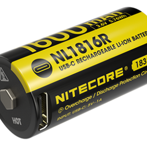 ΜΠΑΤΑΡΙΑ NITECORE 18350 / 1600mAh / USB-C / NL1816R