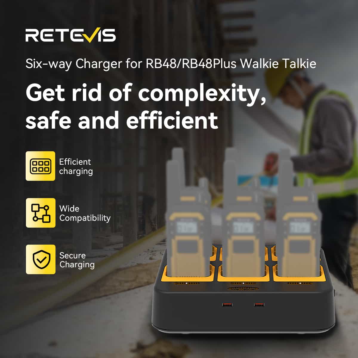 ΒΑΣΗ ΦΟΡΤΙΣΗΣ RETEVIS 6x RB648P - Image 2