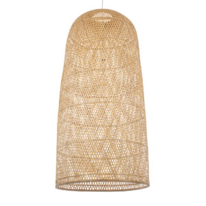 GLOBOSTAR® CALERO 00670 Boho Κρεμαστό Φωτιστικό Οροφής με Ντουί 1 x E27 AC 220-240V IP20 - Μπεζ - Μ60 x Π60 x Y120cm