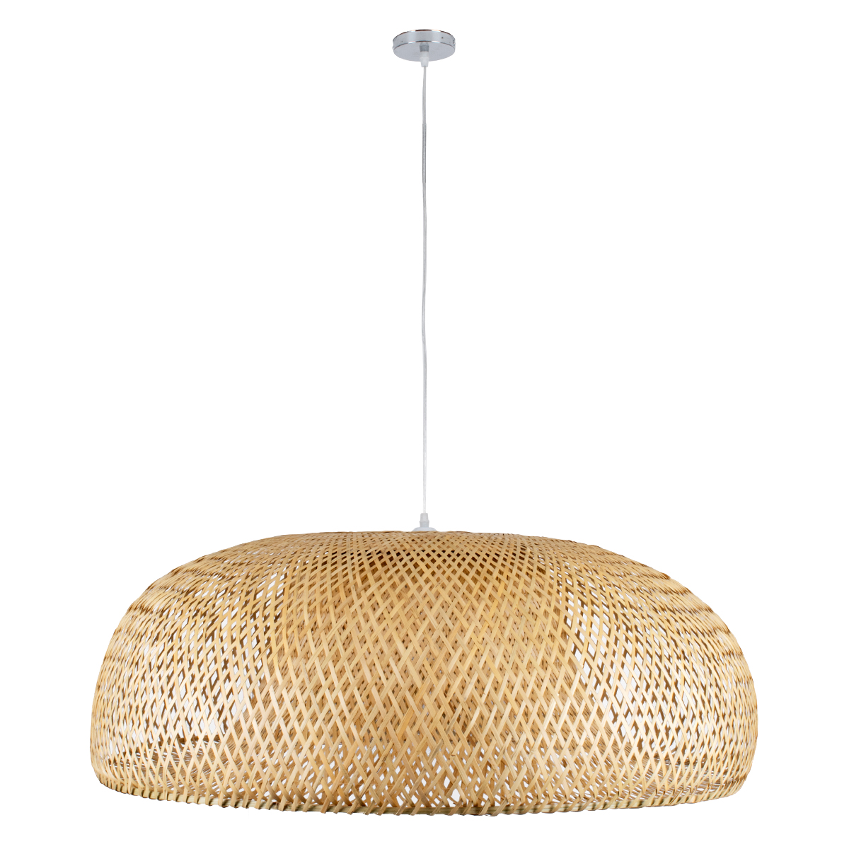 GLOBOSTAR® SAN TROPEZ 00673 Boho Κρεμαστό Φωτιστικό Οροφής με Ντουί 1 x E27 AC 220-240V IP20 - Μπεζ - Μ100 x Π100 x Y35cm - Image 4