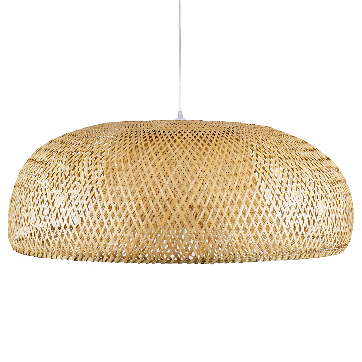 GLOBOSTAR® SAN TROPEZ 00673 Boho Κρεμαστό Φωτιστικό Οροφής με Ντουί 1 x E27 AC 220-240V IP20 - Μπεζ - Μ100 x Π100 x Y35cm - Image 5