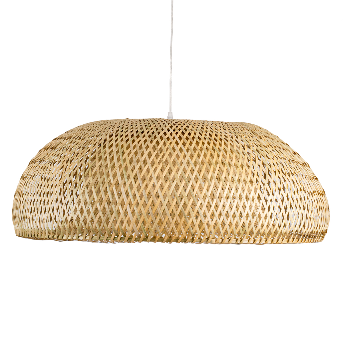 GLOBOSTAR® SAN TROPEZ 00674 Boho Κρεμαστό Φωτιστικό Οροφής με Ντουί 1 x E27 AC 220-240V IP20 - Μπεζ - Μ80 x Π80 x Y28cm - Image 5