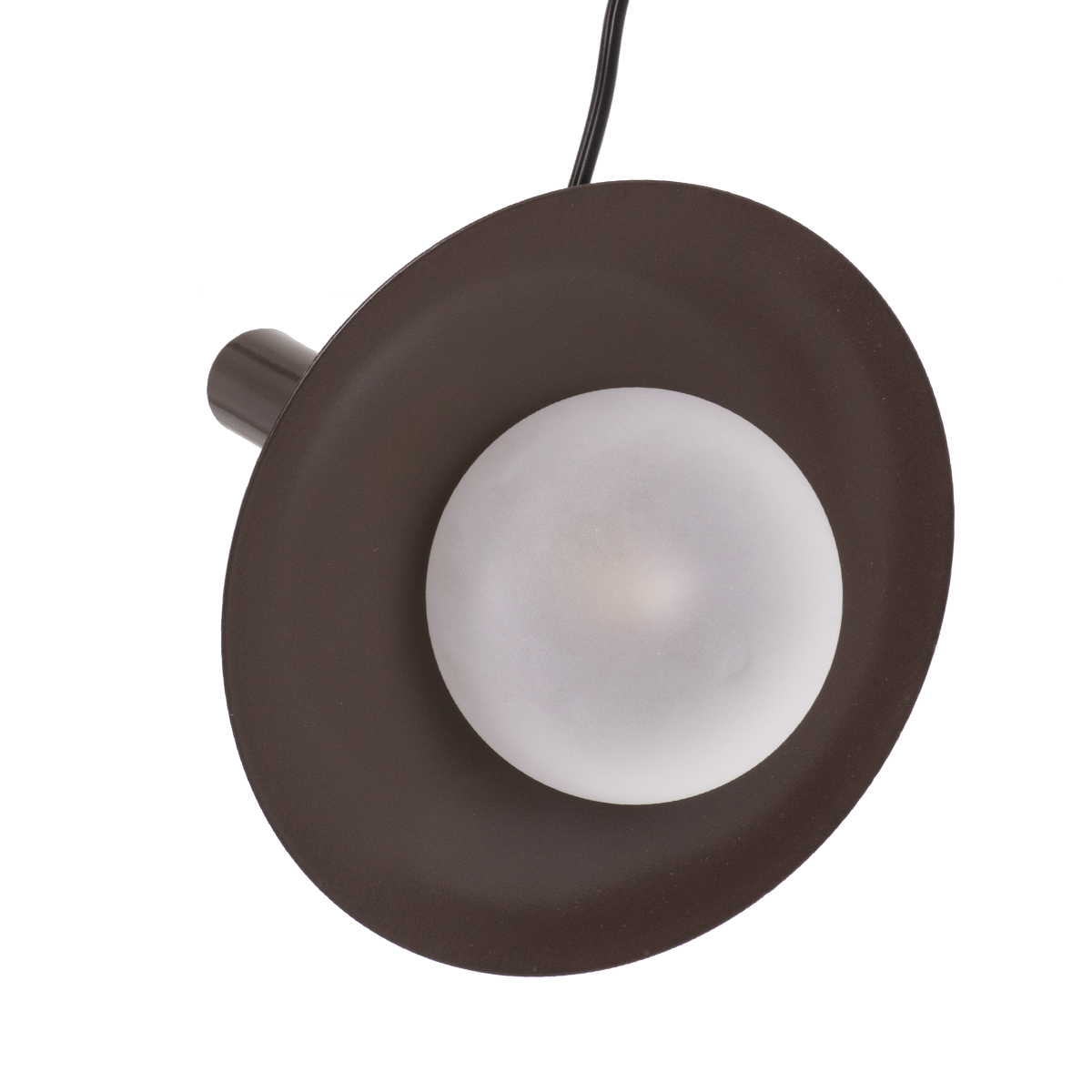 GLOBOSTAR® CELEST 00791 Μοντέρνο Κρεμαστό Φωτιστικό Οροφής με Ντουί 1 x G9 AC 220-240V IP20 - Καφέ & Λευκό - Μ20 x Π20 x Υ26.5cm - Image 6