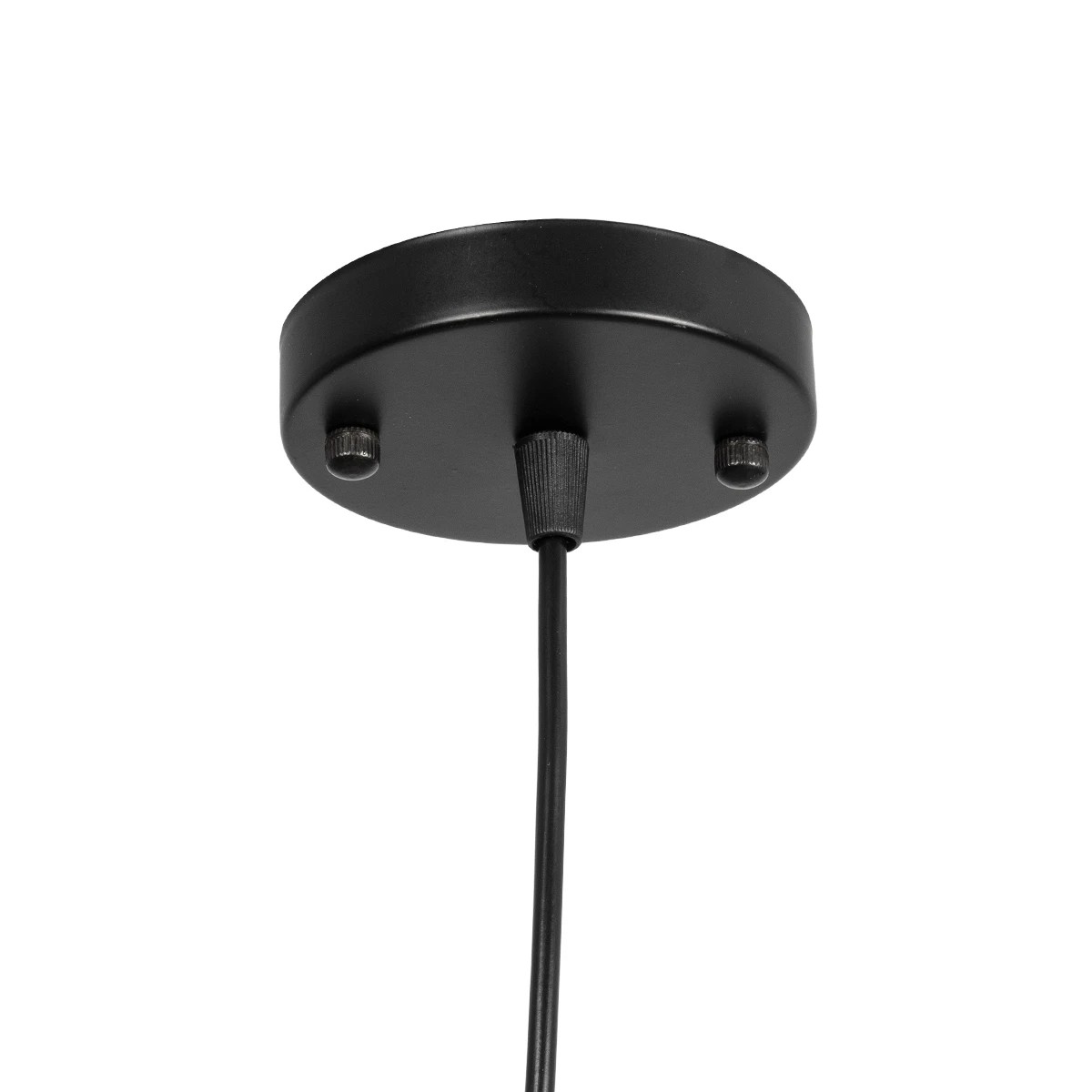 GLOBOSTAR® CARTER 00962 Μοντέρνο Κρεμαστό Φωτιστικό Οροφής με Ντουί 1 x E27 AC 220-240V IP20 - Μαύρο & Μπεζ - Μ28 x Π28 x Υ22cm - Image 8