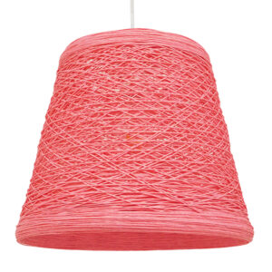 GLOBOSTAR® PLAYROOM 00996 Vintage Κρεμαστό Φωτιστικό Οροφής με Ντουί 1 x E27 AC 220-240V IP20 - Ροζ - Μ32 x Π32 x Υ27cm