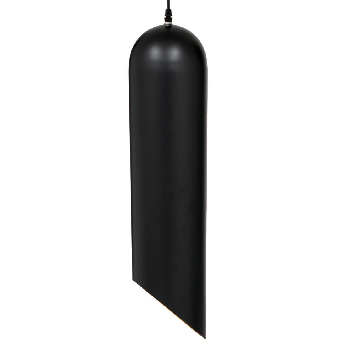 GLOBOSTAR® CARSON 01529 Μοντέρνο Κρεμαστό Φωτιστικό Οροφής με Ντουί 1 x E27 AC 220-240V IP20 - Μαύρο & Χρυσό - Μ15 x Π15 x Υ68cm - Image 6