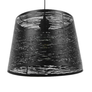 GLOBOSTAR® ACCADEMIA 01556 Μοντέρνο Κρεμαστό Φωτιστικό Οροφής με Ντουί 1 x E27 AC 220-240V IP20 - Μαύρο - Μ35 x Π35 x Υ25cm