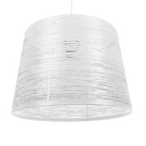 GLOBOSTAR® ACCADEMIA 01557 Μοντέρνο Κρεμαστό Φωτιστικό Οροφής με Ντουί 1 x E27 AC 220-240V IP20 - Λευκό - Μ35 x Π35 x Υ25cm