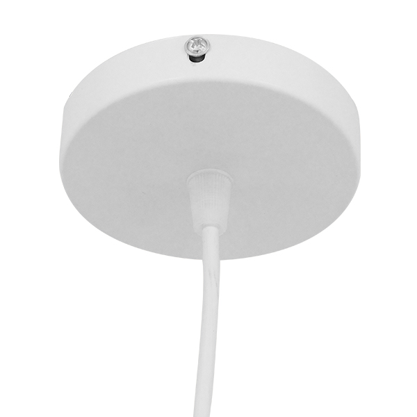 GLOBOSTAR® KAIRI 01619 Μοντέρνο Κρεμαστό Φωτιστικό Οροφής με Ντουί 1 x E27 AC 220-240V IP20 - Λευκό - Μ38 x Π38 x Υ39cm - Image 7