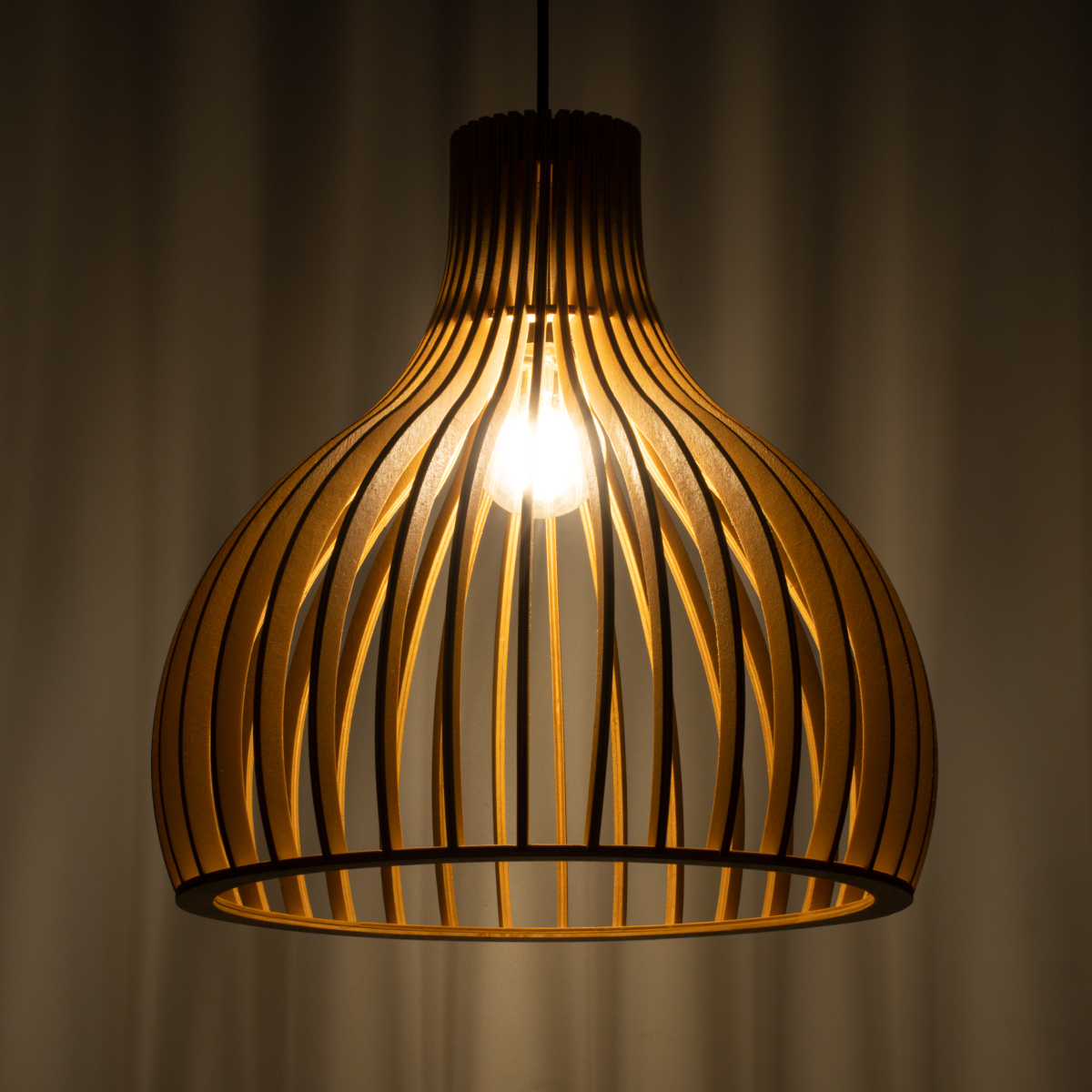 GLOBOSTAR® SCANDINAVIA 01697 Boho Κρεμαστό Φωτιστικό Οροφής με Ντουί 1 x E27 AC 220-240V IP20 - Μπεζ - Μ35 x Π35 x Υ35cm - Image 3