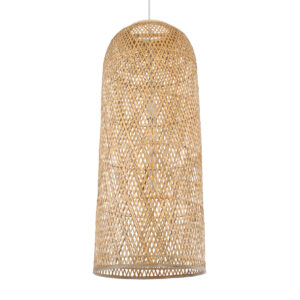 GLOBOSTAR® CALERO 01712 Boho Κρεμαστό Φωτιστικό Οροφής με Ντουί 1 x E27 AC 220-240V IP20 - Μπεζ - Μ40 x Π40 x Υ90cm