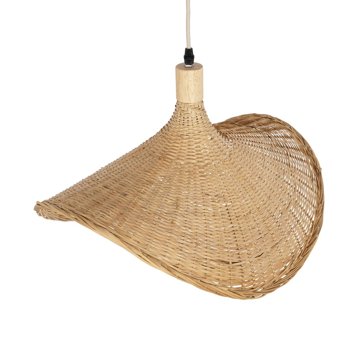 GLOBOSTAR® CUBA 01719 Boho Κρεμαστό Φωτιστικό Οροφής με Ντουί 1 x E27 AC 220-240V IP20 - Μπεζ - Μ53 x Π42 x Υ32cm - Image 6