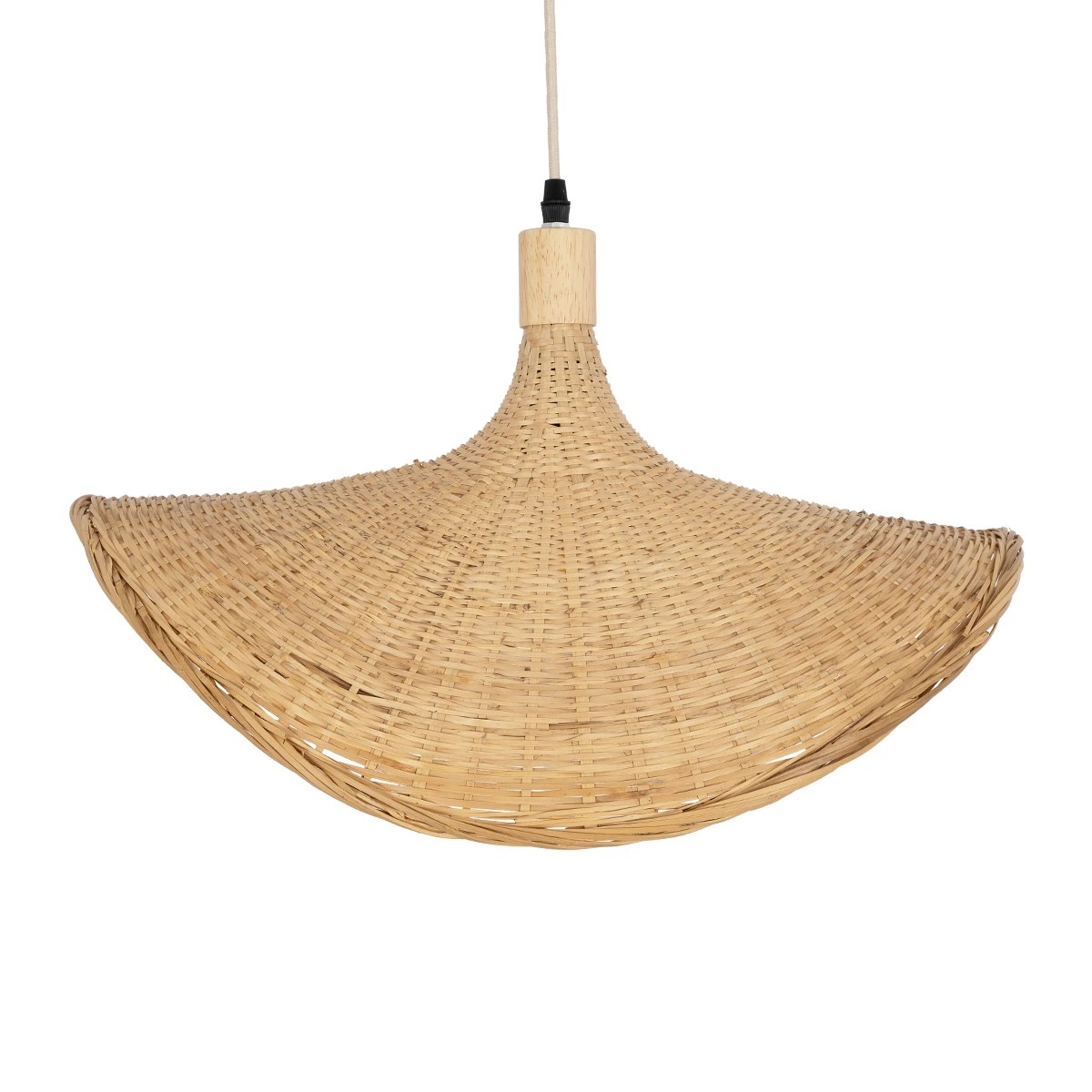 GLOBOSTAR® CUBA 01719 Boho Κρεμαστό Φωτιστικό Οροφής με Ντουί 1 x E27 AC 220-240V IP20 - Μπεζ - Μ53 x Π42 x Υ32cm - Image 7