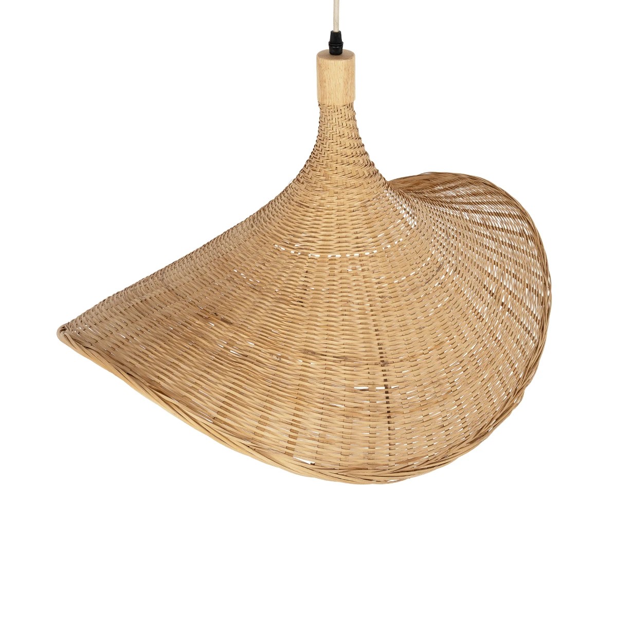 GLOBOSTAR® CUBA 01721 Boho Κρεμαστό Φωτιστικό Οροφής με Ντουί 1 x E27 AC 220-240V IP20 - Μπεζ - Μ64 x Π48 x Υ41cm - Image 6
