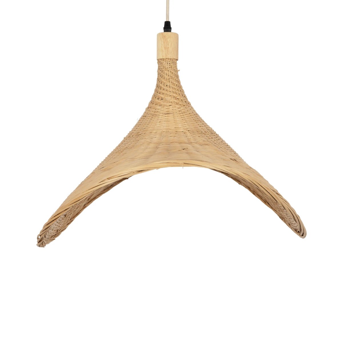 GLOBOSTAR® CUBA 01721 Boho Κρεμαστό Φωτιστικό Οροφής με Ντουί 1 x E27 AC 220-240V IP20 - Μπεζ - Μ64 x Π48 x Υ41cm - Image 8