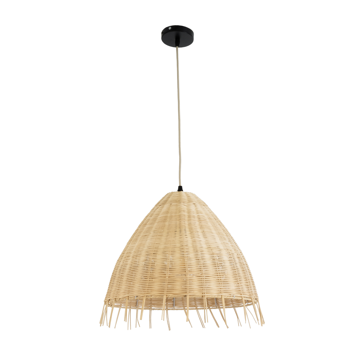 GLOBOSTAR® AQUATIC 01742 Boho Κρεμαστό Φωτιστικό Οροφής με Ντουί 1 x E27 AC 220-240V IP20 - Μπεζ - Μ40 x Π40 x Υ36cm - Image 4