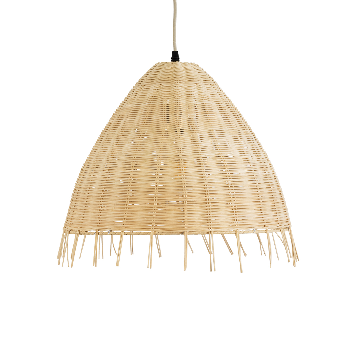 GLOBOSTAR® AQUATIC 01742 Boho Κρεμαστό Φωτιστικό Οροφής με Ντουί 1 x E27 AC 220-240V IP20 - Μπεζ - Μ40 x Π40 x Υ36cm - Image 5