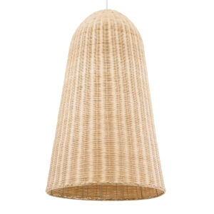 GLOBOSTAR® FAROL 01746 Boho Κρεμαστό Φωτιστικό Οροφής με Ντουί 1 x E27 AC 220-240V IP20 - Μπεζ - Μ60 x Π60 x Y100cm