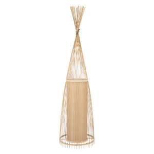 GLOBOSTAR® AZORES 01755 Boho Επιδαπέδιο Φωτιστικό με Ντουί 1 x E27 AC 220-240V IP20 - Μπεζ - Μ40 x Π40 x Υ150cm