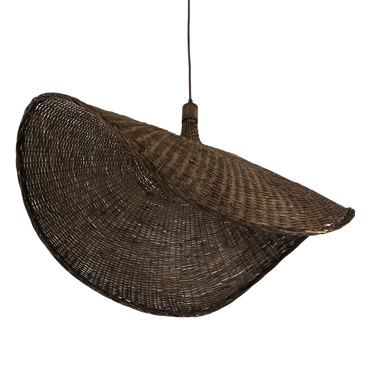 GLOBOSTAR® CUBA 01768 Boho Κρεμαστό Φωτιστικό Οροφής με Ντουί 1 x E27 AC 220-240V IP20 - Καφέ - Μ80 x Π80 x Υ49cm - Image 6