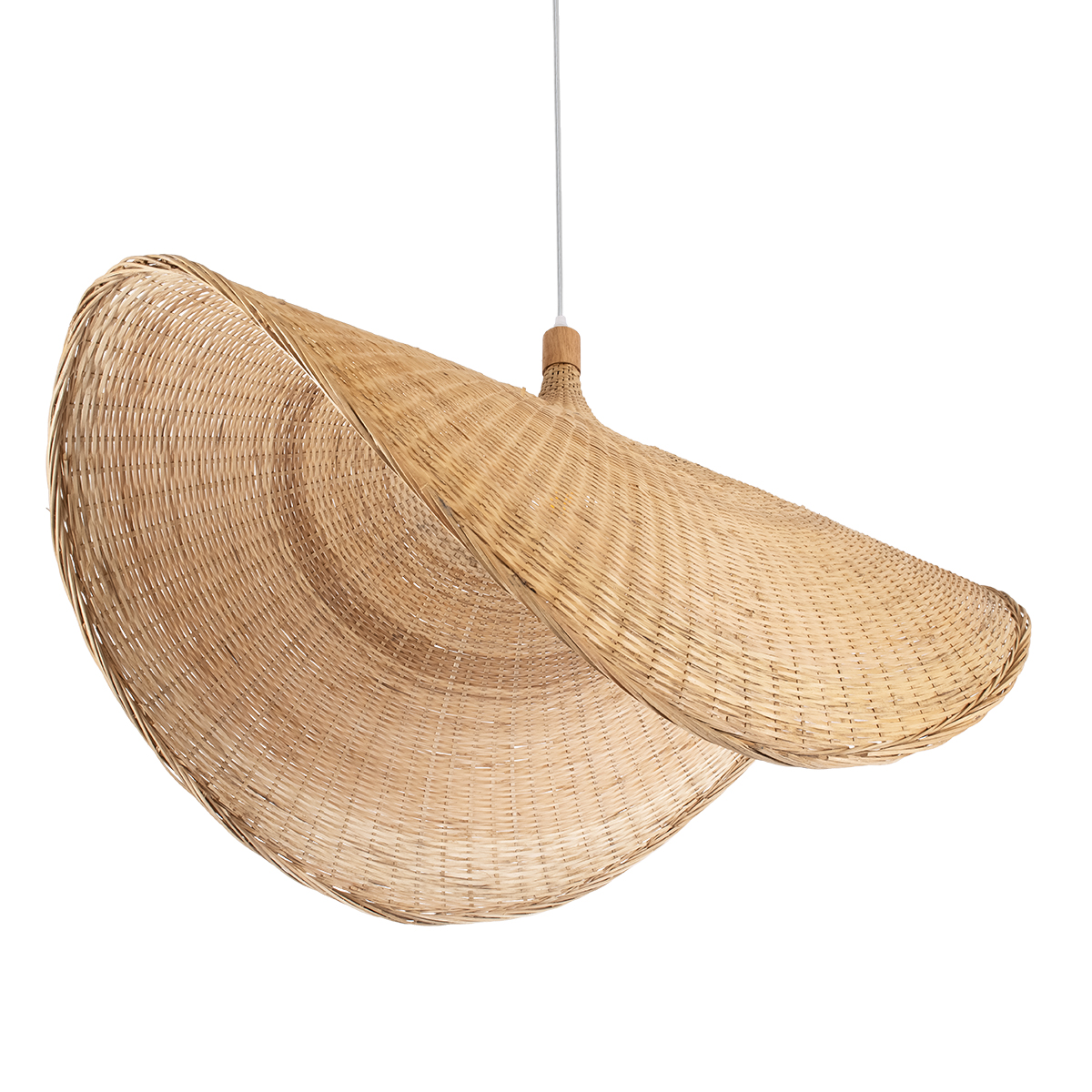 GLOBOSTAR® CUBA 01769 Boho Κρεμαστό Φωτιστικό Οροφής με Ντουί 1 x E27 AC 220-240V IP20 - Μπεζ - Μ100 x Π100 x Υ55cm - Image 6