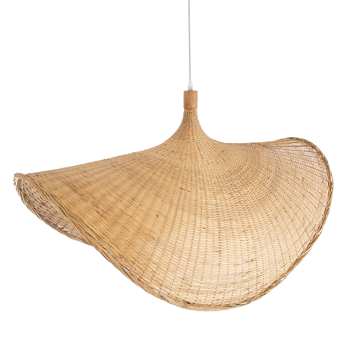 GLOBOSTAR® CUBA 01769 Boho Κρεμαστό Φωτιστικό Οροφής με Ντουί 1 x E27 AC 220-240V IP20 - Μπεζ - Μ100 x Π100 x Υ55cm - Image 7