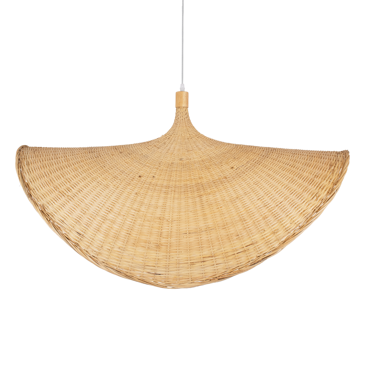 GLOBOSTAR® CUBA 01769 Boho Κρεμαστό Φωτιστικό Οροφής με Ντουί 1 x E27 AC 220-240V IP20 - Μπεζ - Μ100 x Π100 x Υ55cm - Image 8