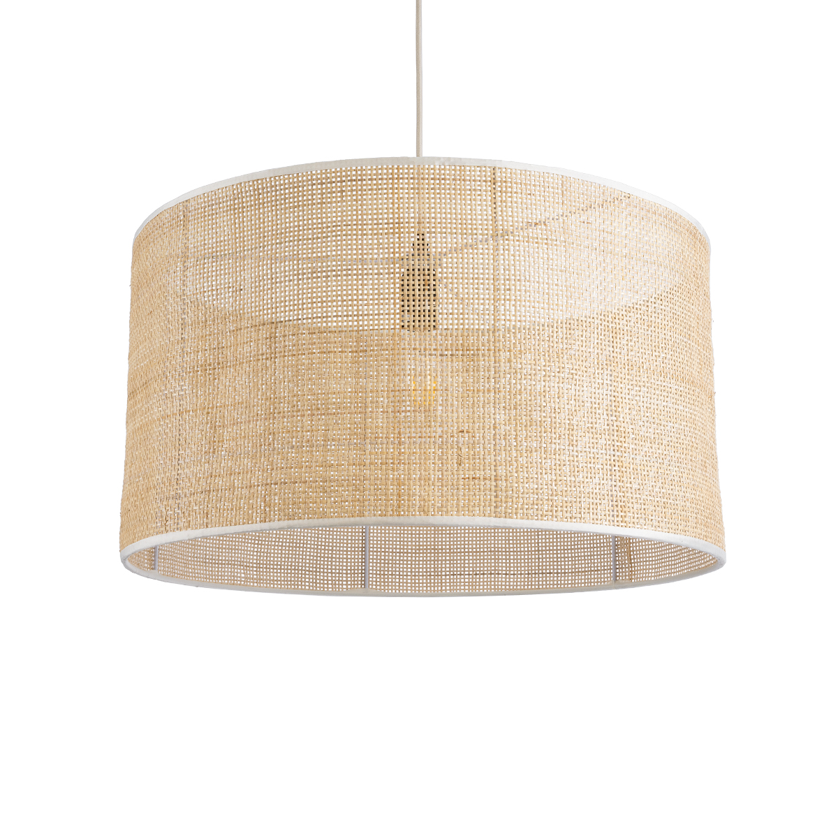 GLOBOSTAR® YOTTO 01822 Boho Κρεμαστό Φωτιστικό Οροφής με Ντουί 1 x E27 AC 220-240V IP20 - Μπεζ - Μ55 x Π55 x Y30cm - Image 2