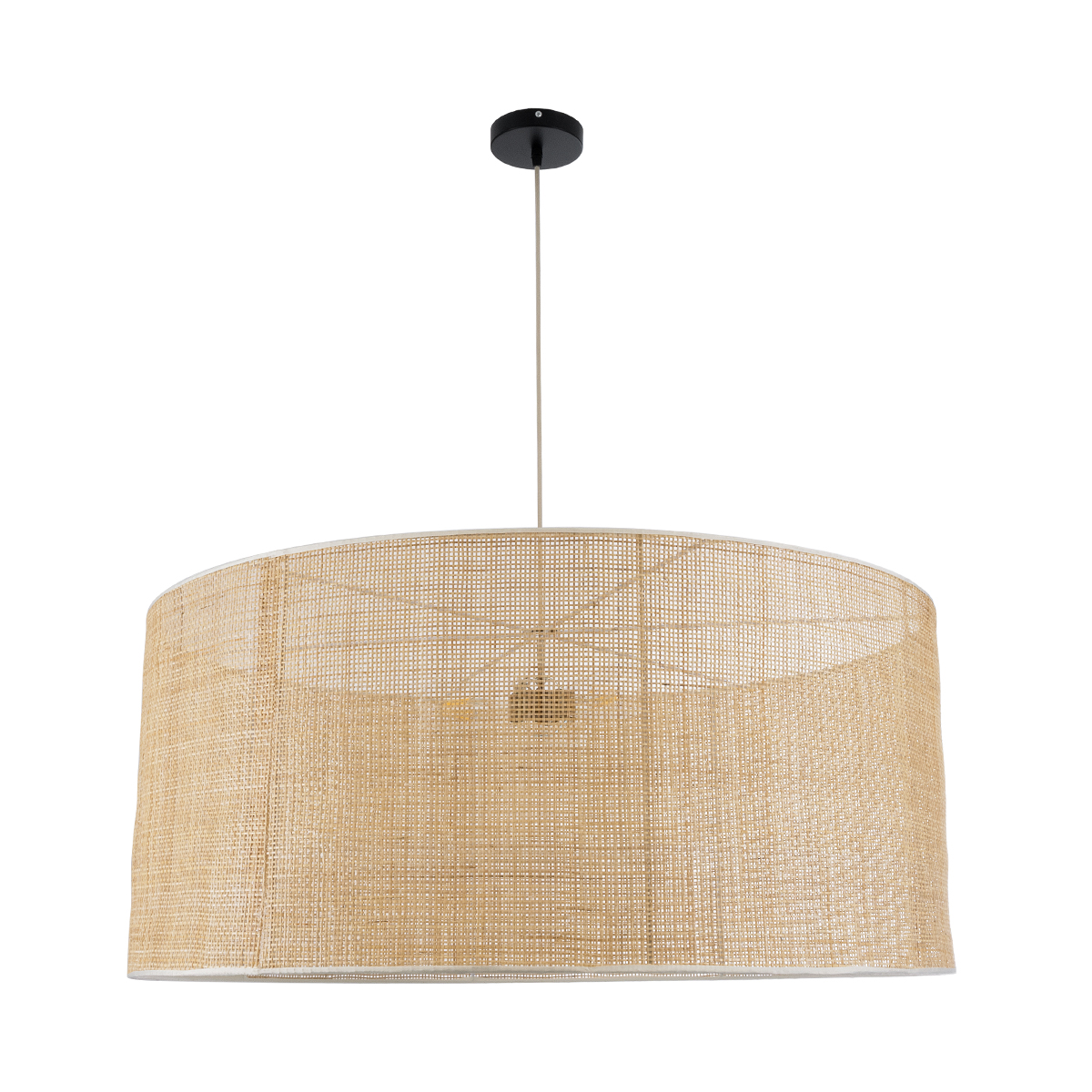GLOBOSTAR® YOTTO 01823 Boho Κρεμαστό Φωτιστικό Οροφής με Ντουί 3 x E27 AC 220-240V IP20 - Μπεζ - Μ90 x Π90 x Υ40cm - Image 4
