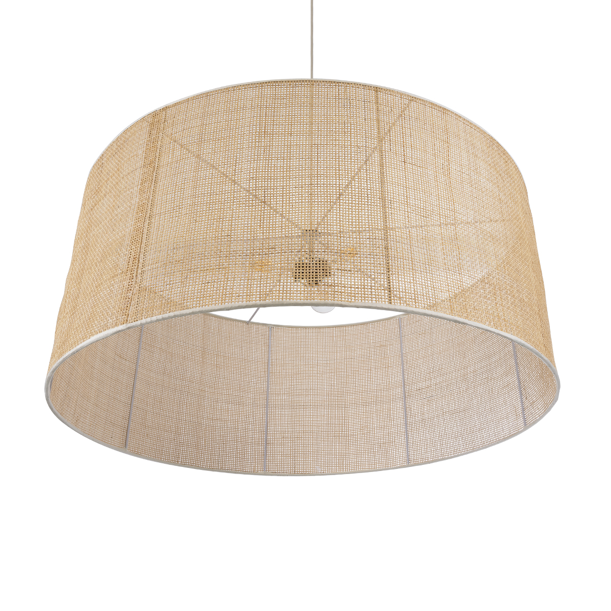 GLOBOSTAR® YOTTO 01823 Boho Κρεμαστό Φωτιστικό Οροφής με Ντουί 3 x E27 AC 220-240V IP20 - Μπεζ - Μ90 x Π90 x Υ40cm - Image 6