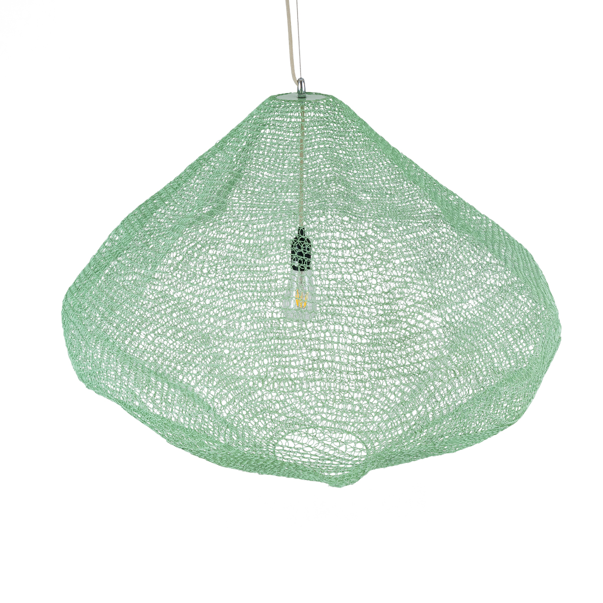 GLOBOSTAR® KENTUCKY 01870 Vintage Κρεμαστό Φωτιστικό Οροφής με Ντουί 1 x E27 AC 220-240V IP20 - Τιρκουάζ - Μ90 x Π90 x Υ70cm - Image 7