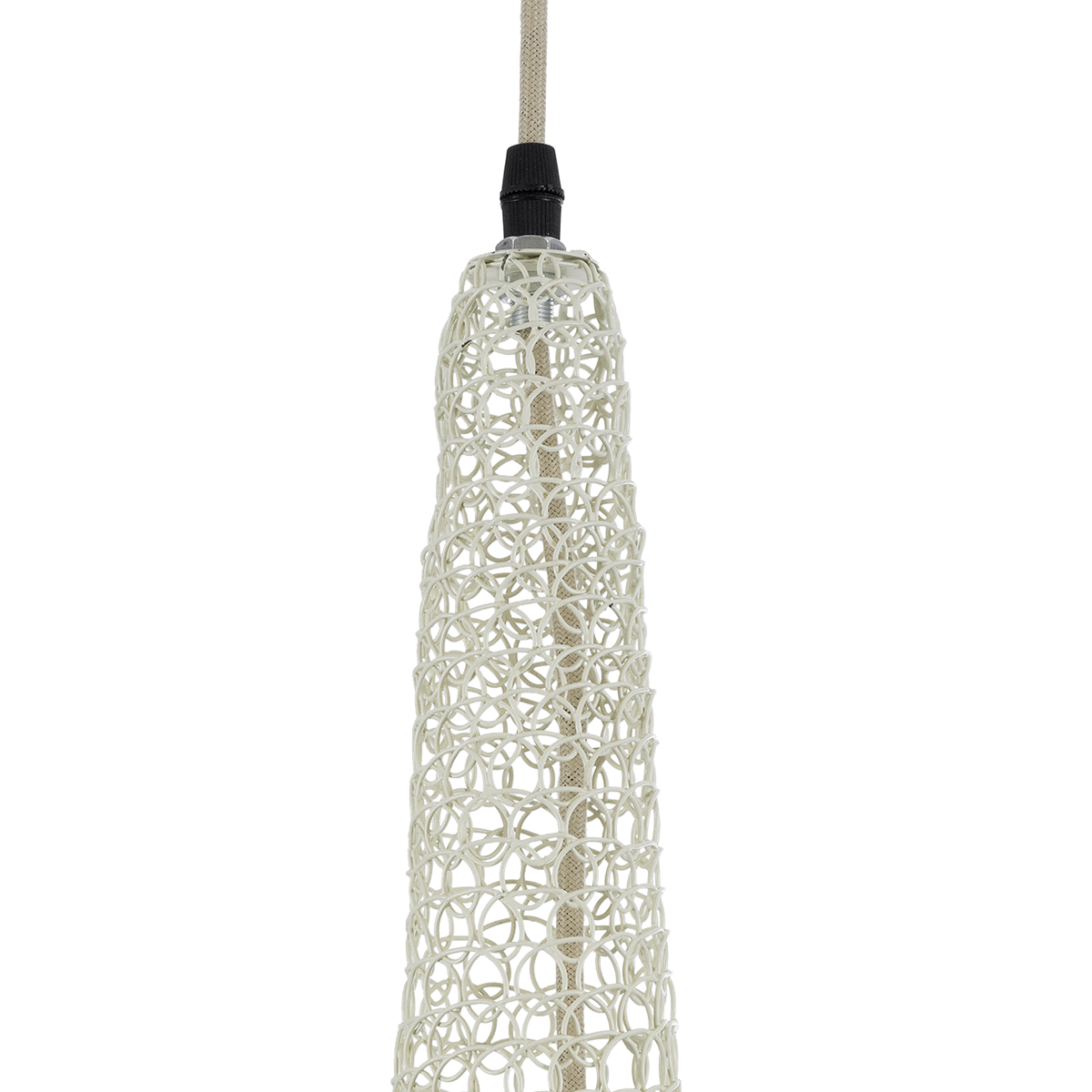 GLOBOSTAR® KENTUCKY 01871 Vintage Κρεμαστό Φωτιστικό Οροφής με Ντουί 1 x E27 AC 220-240V IP20 - Μπεζ - Μ35 x Π35 x Υ60cm - Image 8