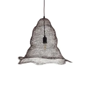 GLOBOSTAR® KENTUCKY 01890 Vintage Κρεμαστό Φωτιστικό Οροφής με Ντουί 1 x E27 AC 220-240V IP20 - Καφέ - Μ50 x Π50 x Υ48cm